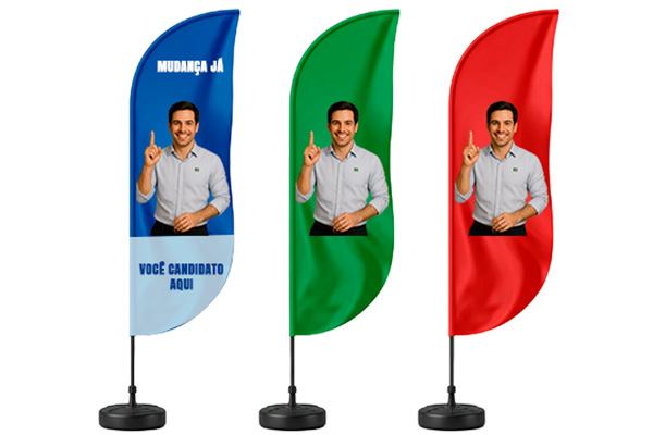 Windbanner para campanha política